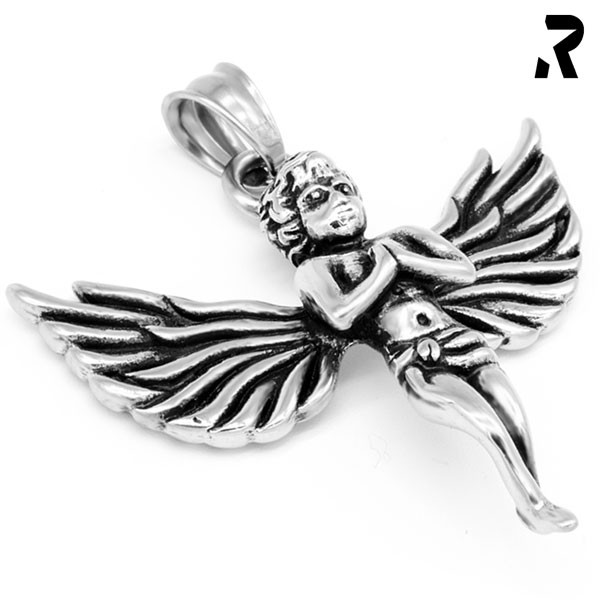 engelsflügel anhänger praying angel, mittlere größe, engel anhänger für damen, männer, kinder, damengeschenk, männergeschenk, geschenkidee, flügel anhänger mit kette, engel anhänger