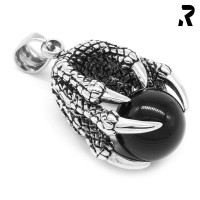 Edelstahl Ketten Anhänger Black Claw, Drachekralle, mit schwarzer Perle, Anhäger mit Kette, Männergeschenk, Damengeschenk, Geschenkidee Edelstahl Ketten Anhänger Black Claw, Drachekralle, mit schwarzer Perle, Anhäger mit Kette, Männergeschenk, Damengeschenk, Geschenkidee