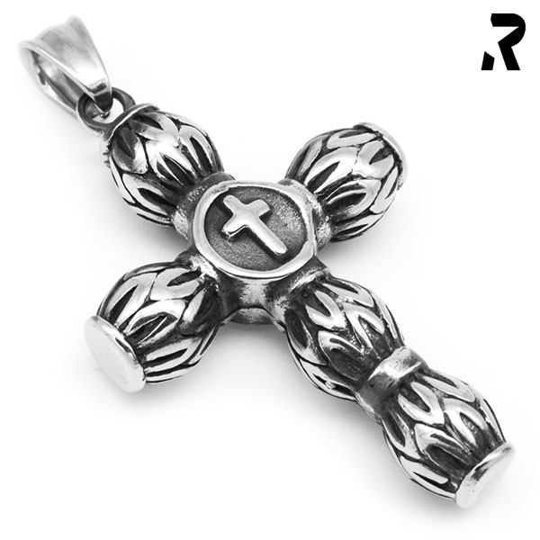 kreuz anhänger great cross, biker kreuz, edelstahl, wolf, männer geschenk, damen geschenk, bikerschmuck, rockerschmuck, edelstahlschmuck, edelstahl anhänger, kreuz anhänger mit kette